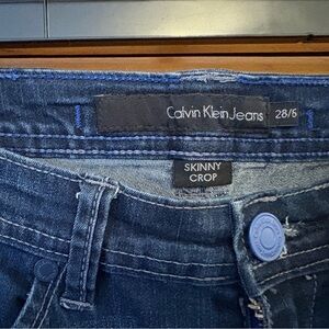 Calvin Klein Jeans Indigo Skinny Crop Denim